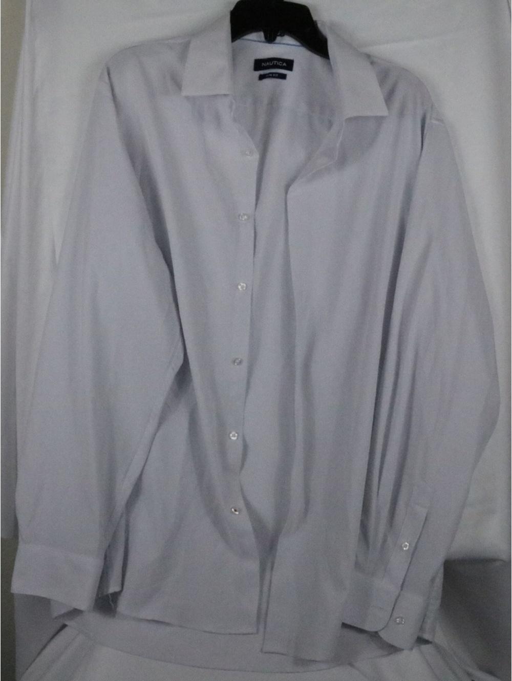Nautica Men's White Button Up Slim Fit Super Shirt Size XL